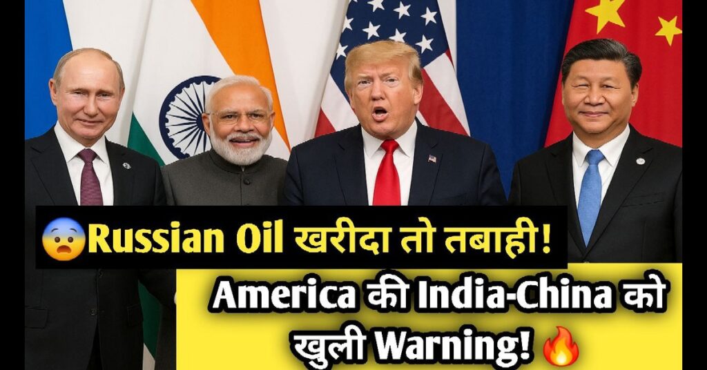 America ने दिखाई सुपरपावर की ताकत! रूसी तेल पर भारत-चीन को दी खुली चेतावनी, क्या अब बदलेगा समीकरण? 2025 13 America