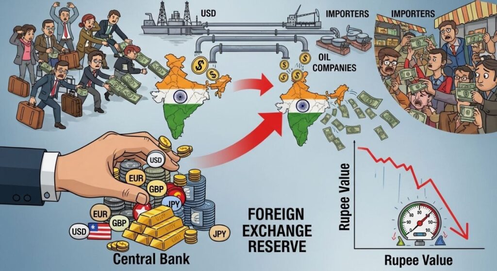 Forex Reserve 1 Big Economic Warning: देश का आर्थिक ऑक्सीजन सिलेंडर: Forex Reserve खत्म हुआ तो रुपया, बाजार और इकोनॉमी पर क्या गुजरेगी? 5 Forex Reserve