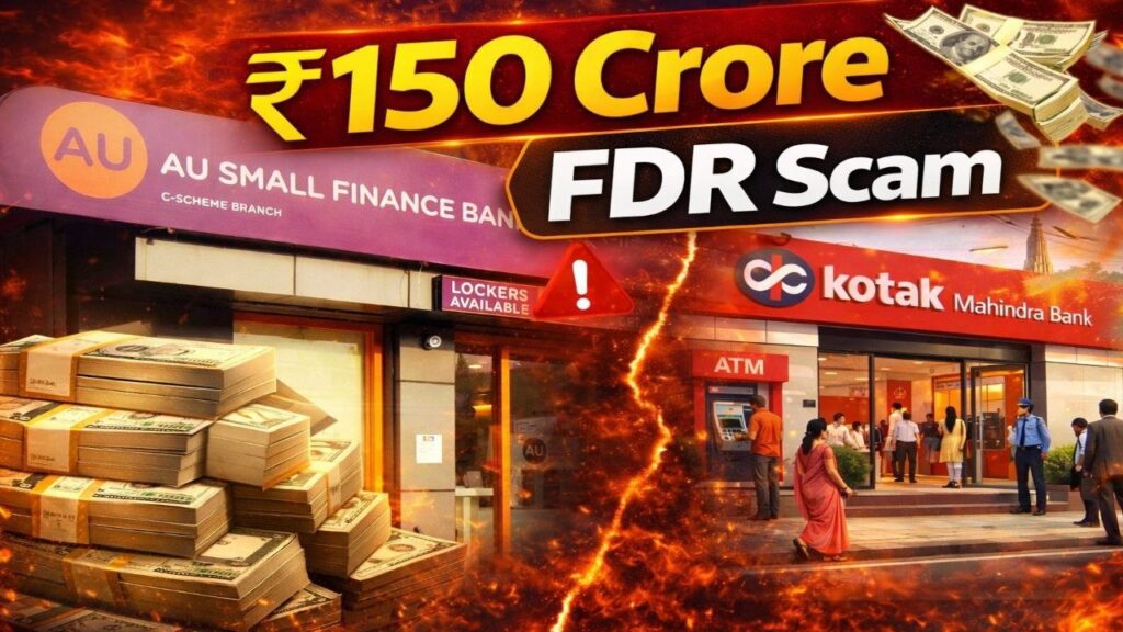 Kotak 1 Dangerous FDR Scam: कोटक और AU Small Finance Bank की शाखाओं पर अचानक पुलिस क्यों पहुँची? 150 करोड़ की FDR गड़बड़ी से हरियाणा के बड़े बैंकिंग हंगामे तक पूरी कहानी। 13 photo 6233350431589469655 y