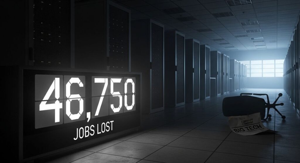 46,750 नौकरियां गईं, Big Tech में AI का असली डर। 2026 4 AI