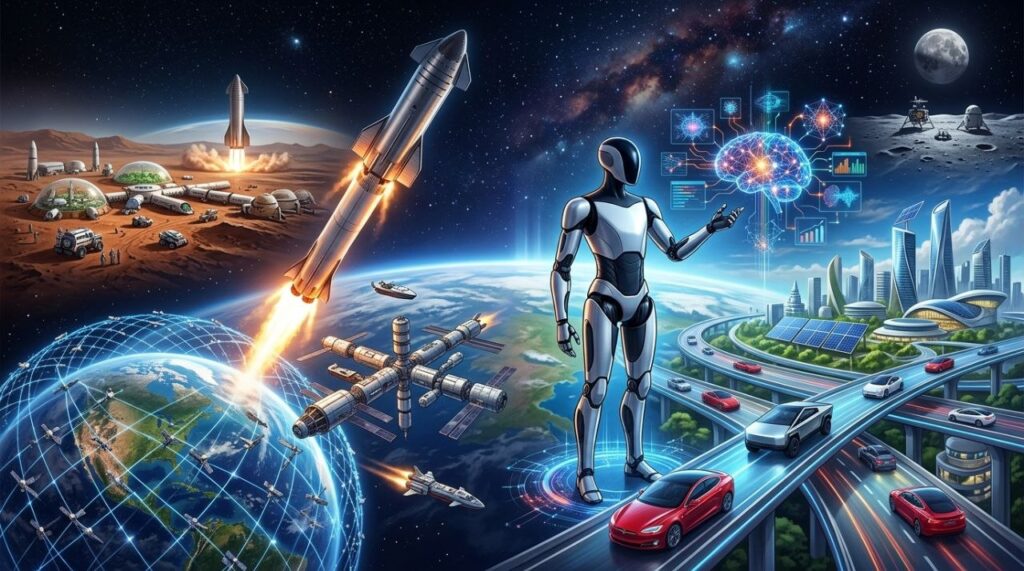 रॉकेट से इंसानी दिमाग तक: Elon Musk कैसे बने दुनिया के पहले Trillionaire? 2026 3 Elon Musk