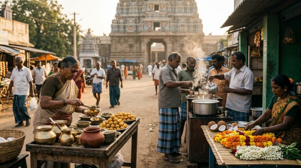 मंदिरों की घंटियों से चलती अर्थव्यवस्था: भारत की Spiritual Economy का असली मॉडल। 2026 5 Spiritual Economy