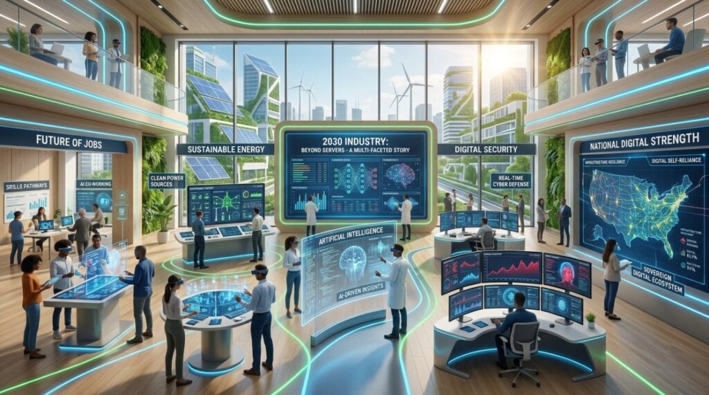 भारत का Data Center Boom: 2030 तक 1 लाख Jobs की असली कहानी। 2 Data Center