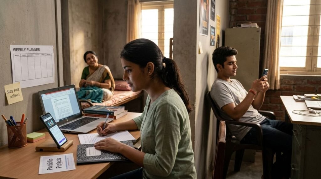 भारत का Gen-Z: मोबाइल हाथ में, नौकरी सवाल में। 2026 3 Gen-Z