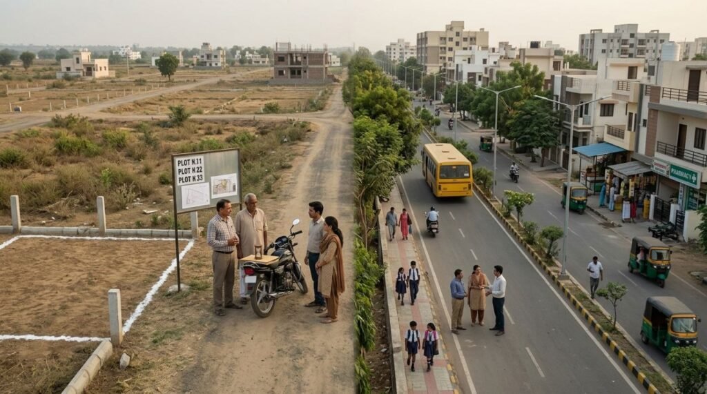 Plot या फ्लैट: Real Estate Investment का असली फायदा कहाँ छिपा है? 2026 7 Plot
